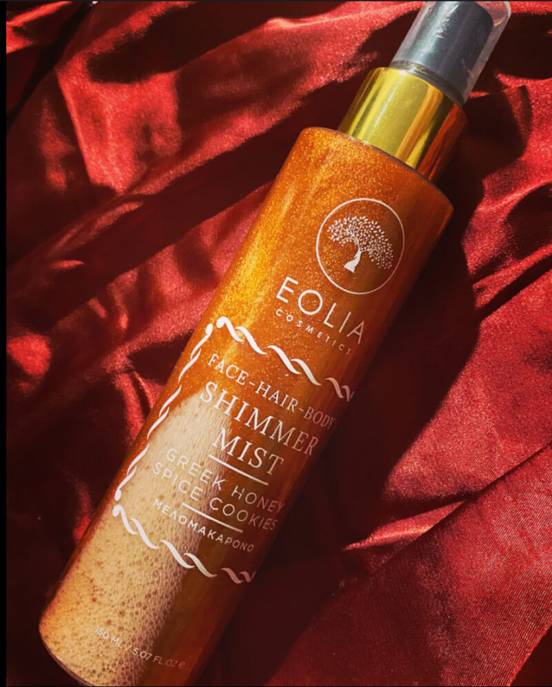 Eolia Face-Hair-Body Shimmer Mist with Greek Honey & Spiced Cookies - Image 3