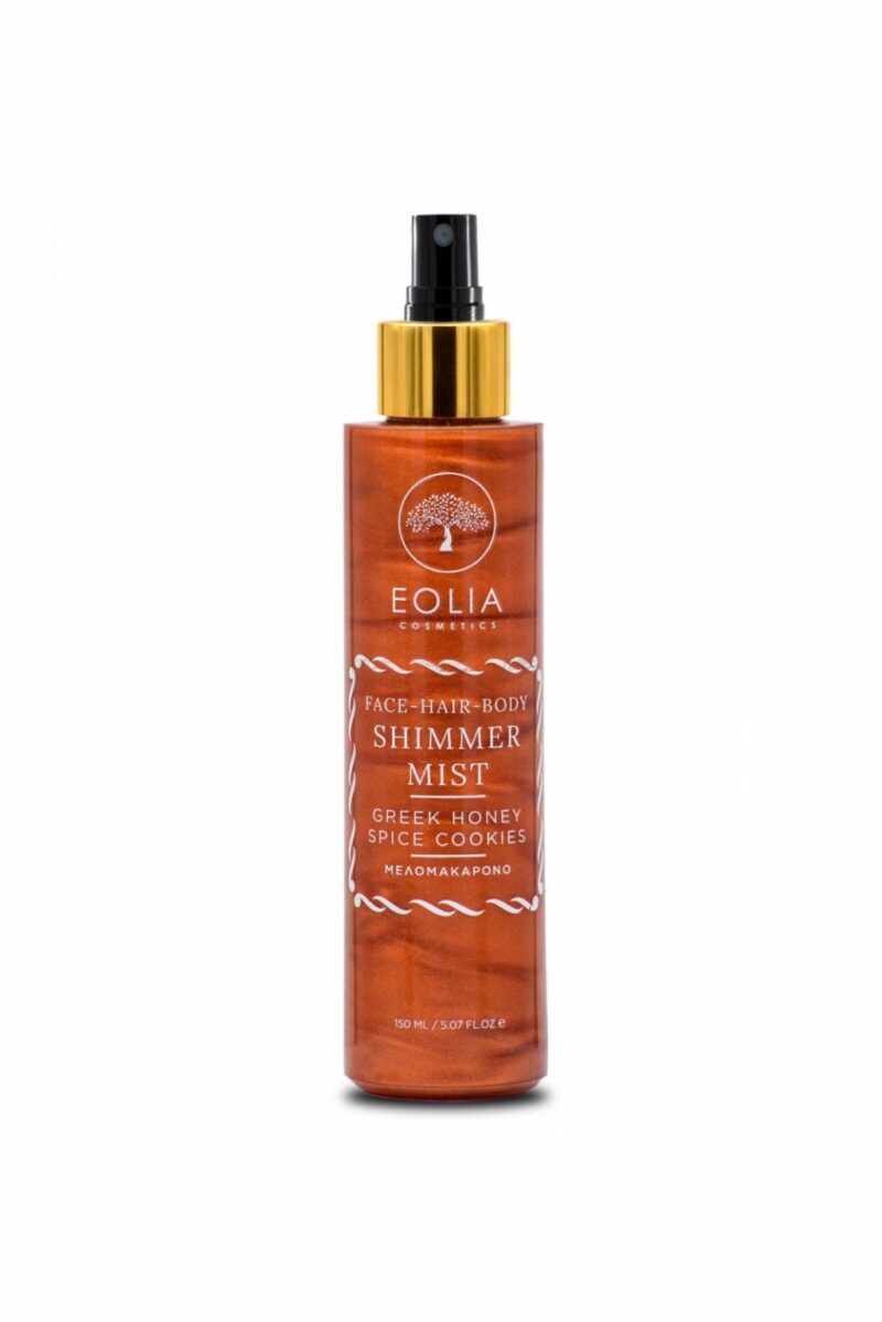 Eolia Face-Hair-Body Shimmer Mist with Greek Honey & Spiced Cookies