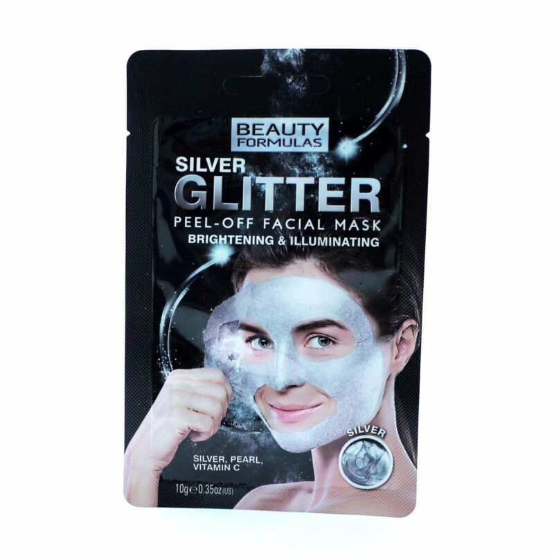 Silver Glitter Peel Off Facial Mask - Μάσκα Λάμψης & Φωτεινότητας