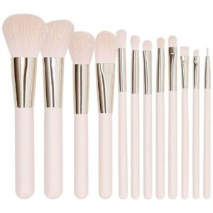 Makeup Brush Set 12 Pcs Light Pink