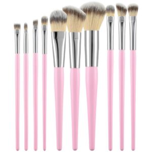 Makeup Brush 10Pcs Pink Set