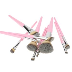 Makeup Brush 10Pcs Pink Set - Image 2