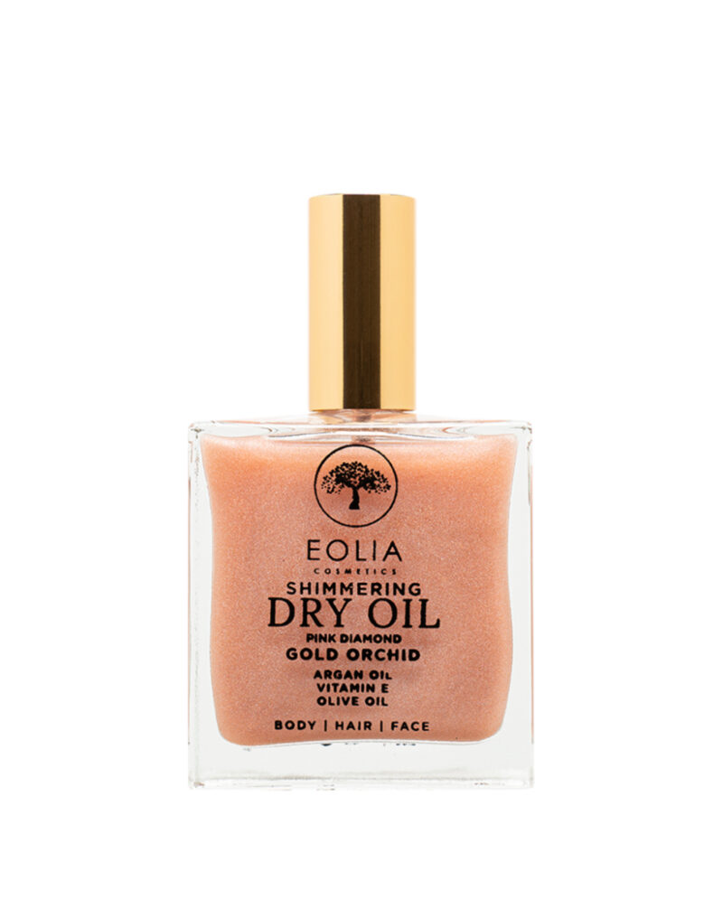 Shimmering Dry Oil Pink Diamond Gold Orchid