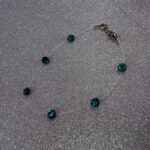 Βραχιόλι με πράσινα κρύσταλλα Swarovski