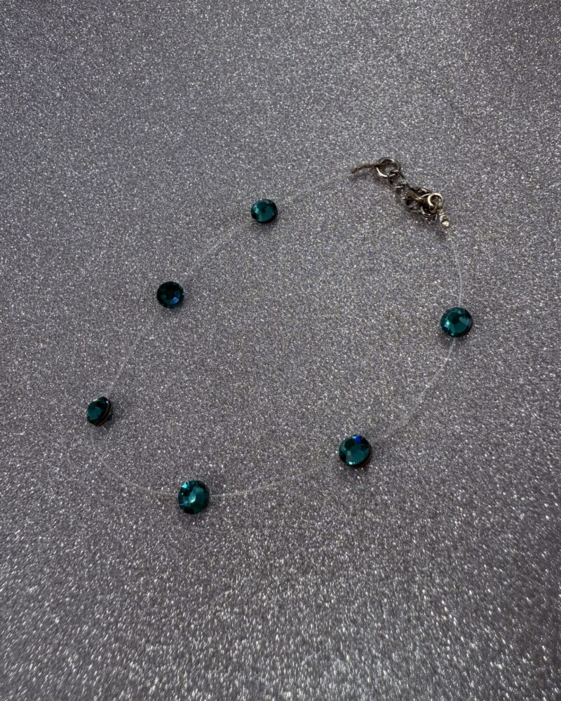 Βραχιόλι με πράσινα κρύσταλλα Swarovski