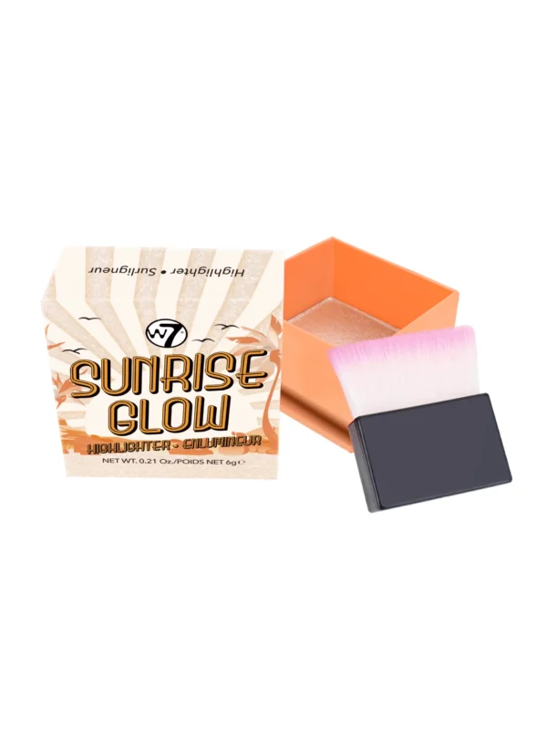W7 Sunrise Glow Highlighter - highlighter με φυσική λάμψη και χρυσούς τόνους