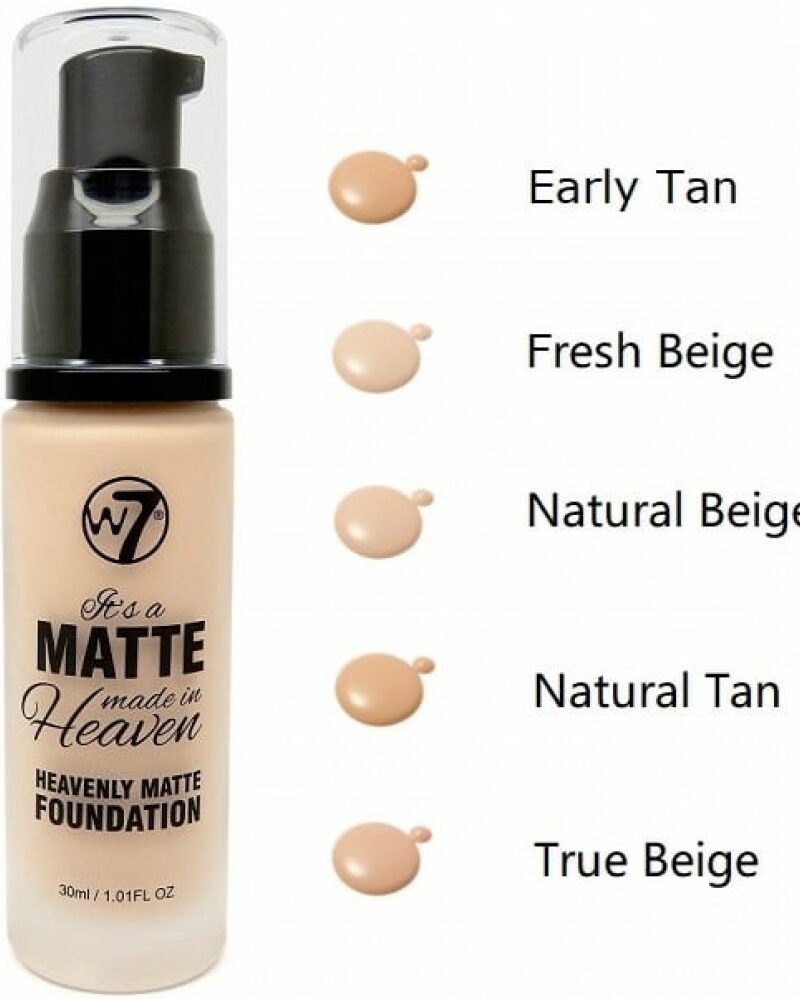 W7 Made In Heaven Foundation – Ελαφρύ Foundation με Φυσική Κάλυψη & Λάμψη
