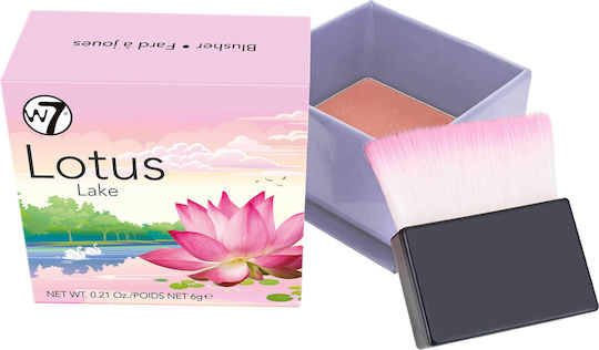 W7 Lotus Lake Blusher - ροζ ρουζ με φυσικό αποτέλεσμα και βελούδινη υφή