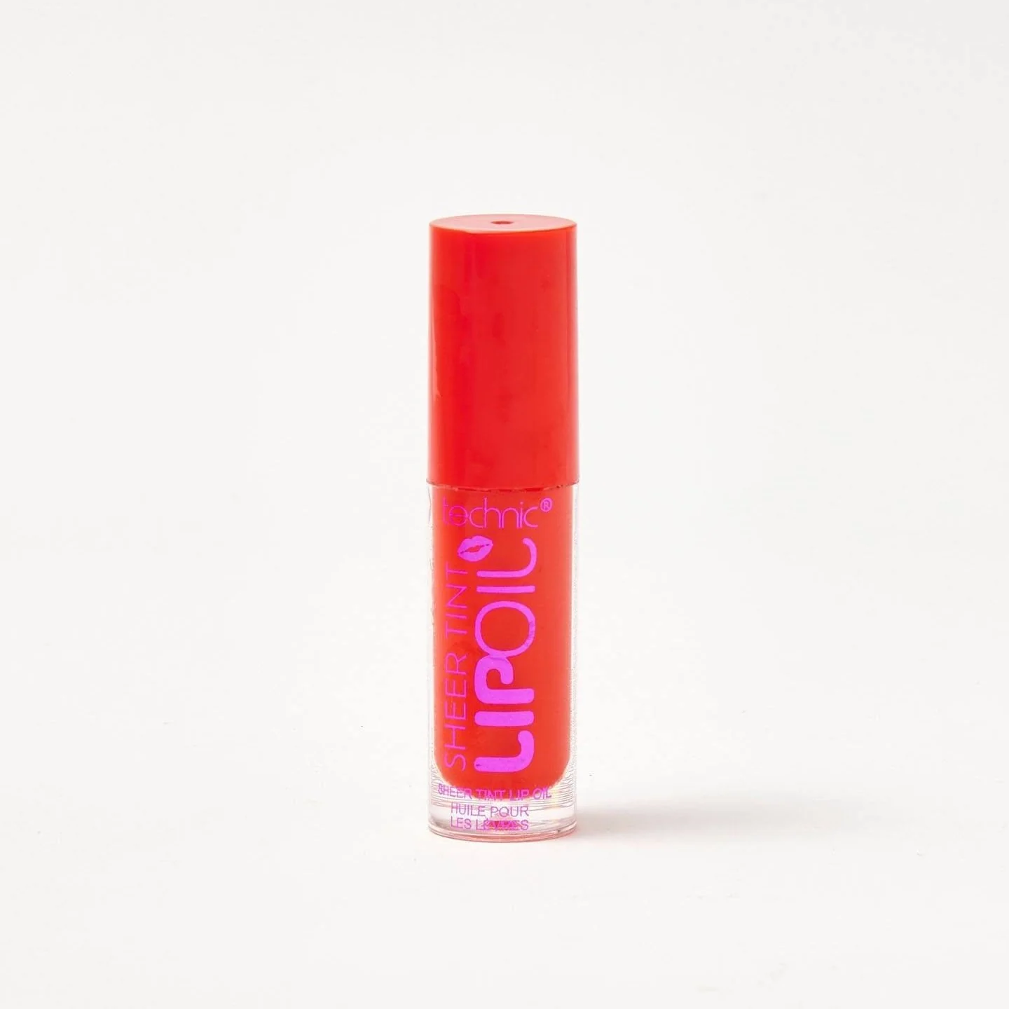 Lip oil με κόκκινο tint Technic