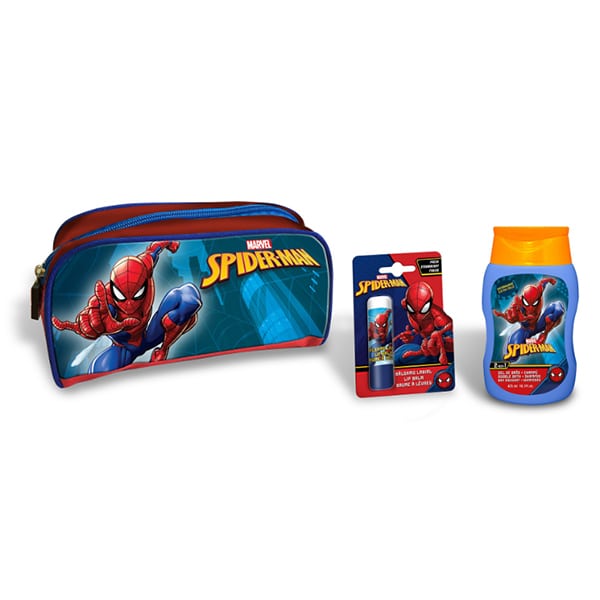 Spiderman Kids Toiletry Bag με 2-in-1 Shower Gel & Shampoo & Lip Balm